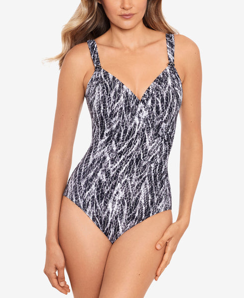 Chevron Python Siren One-Piece Swimsuit